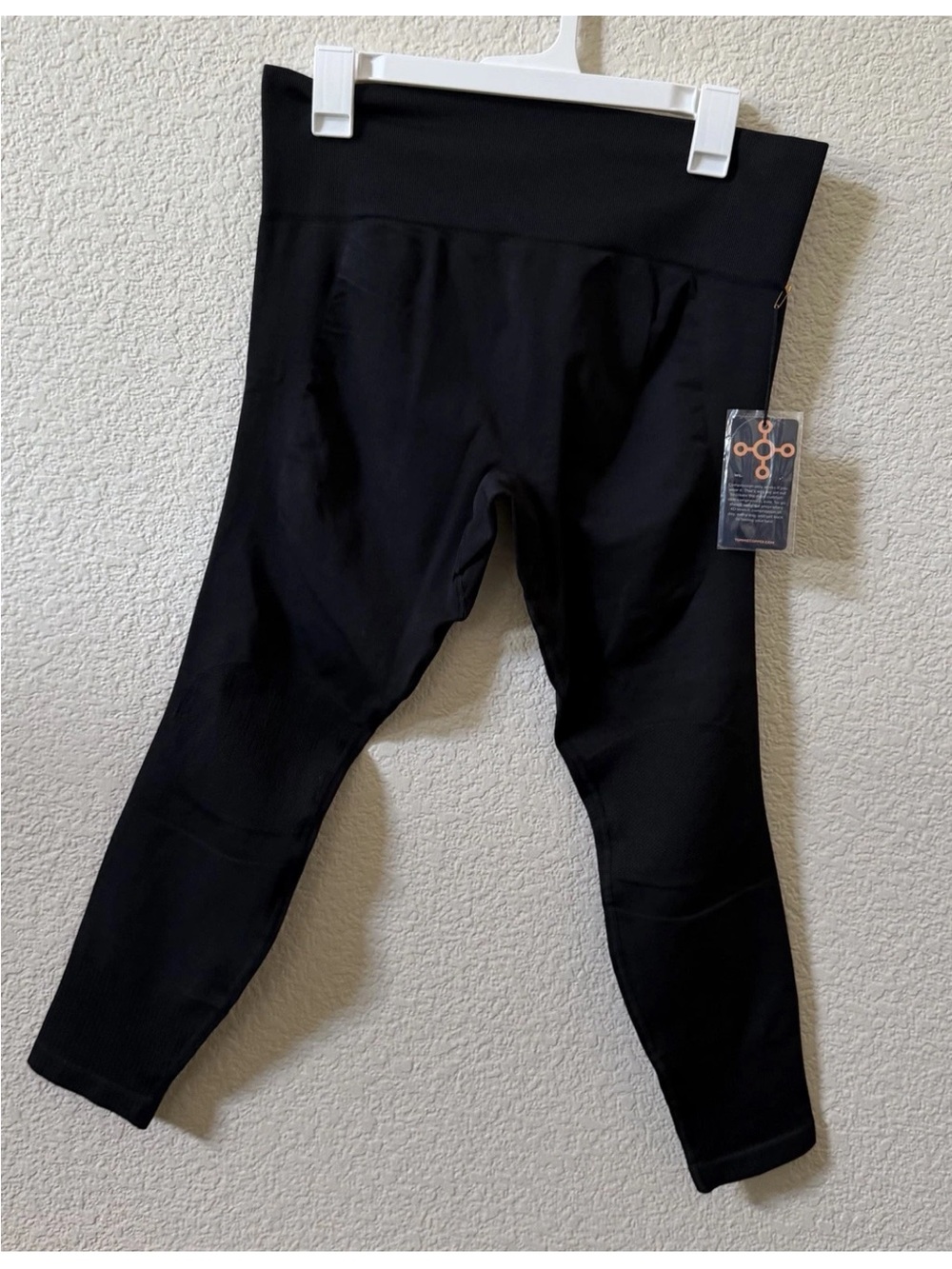 TOMMY COPPER NWT SZ 2XL SEAMLESS BLACK LEGGINGS
